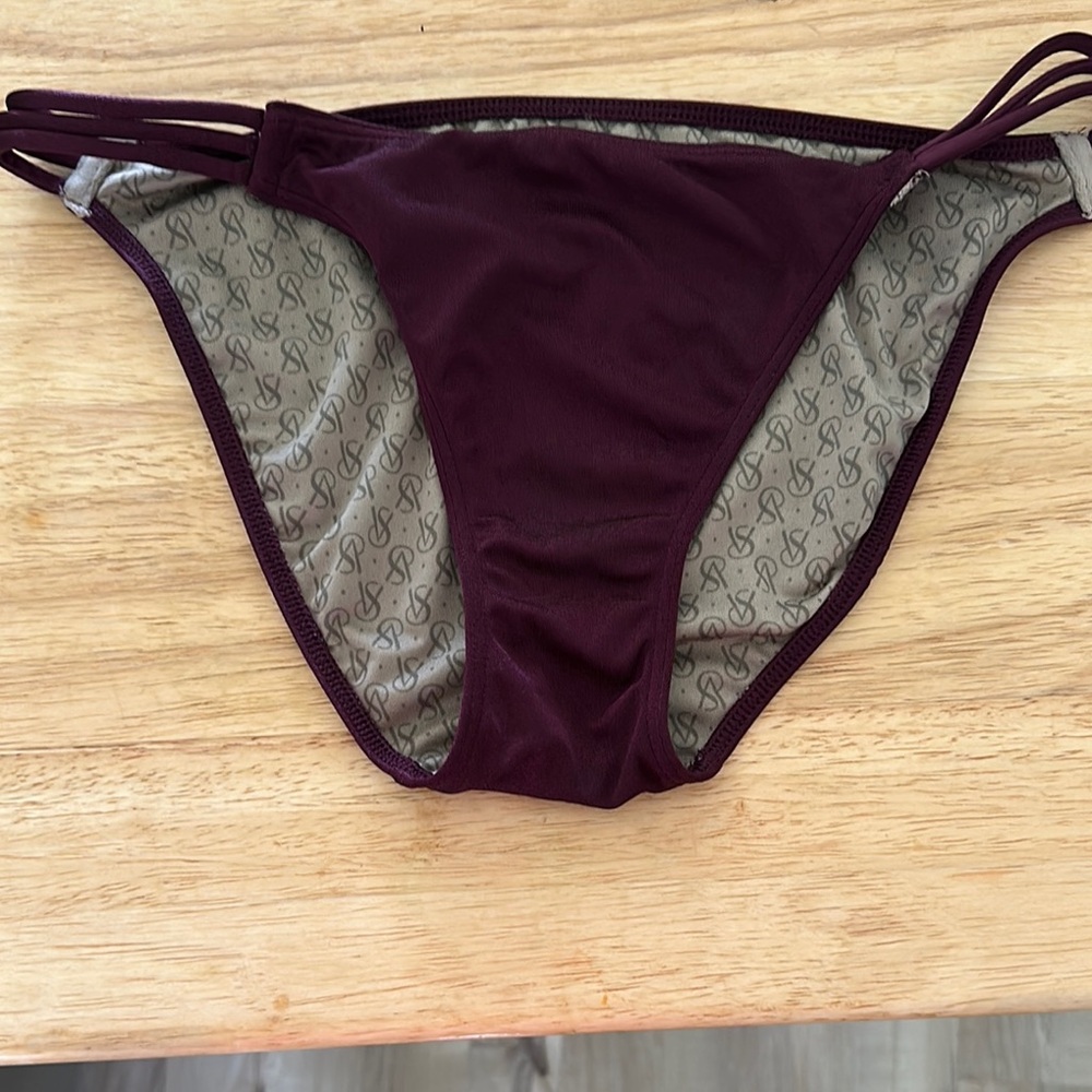 Victoria's Secret Dark Purple Bikini Bottom. NWOT, size medium